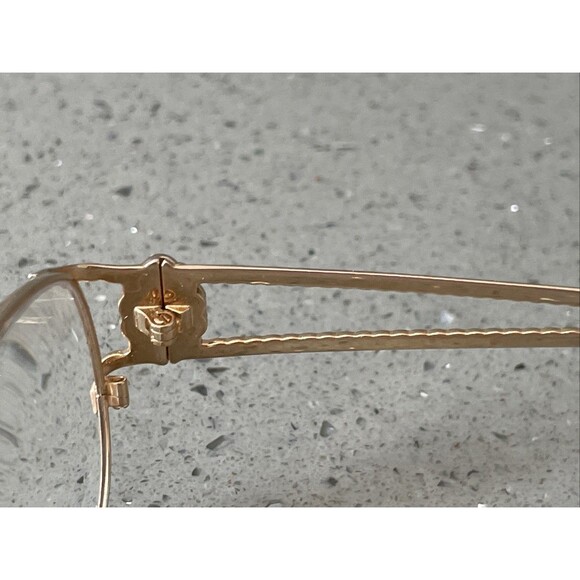 TURA Eyeglasses Mod. 154 CHA Gold Oval Full Rim Eyeglasses Frames ONLY 53-17-135 - Picture 6 of 13